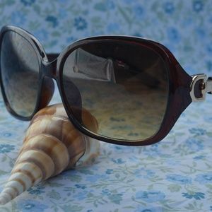 Sunglasses Black / Brown Womens Square / Rectangle